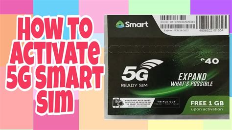 how to activate smart sim card 5g|activate my smart sim.